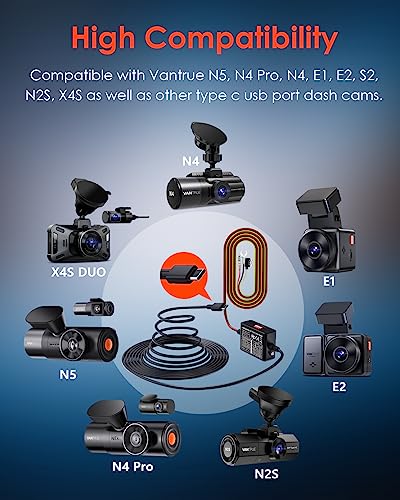 Vantrue Dash Cam Hardwire Kit with Low Voltage Protection & Shifting Gear