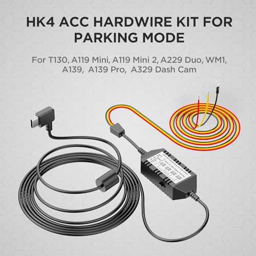 VIOFO Dash Cam USB-C Hardwire Kit with Low Voltage Protection